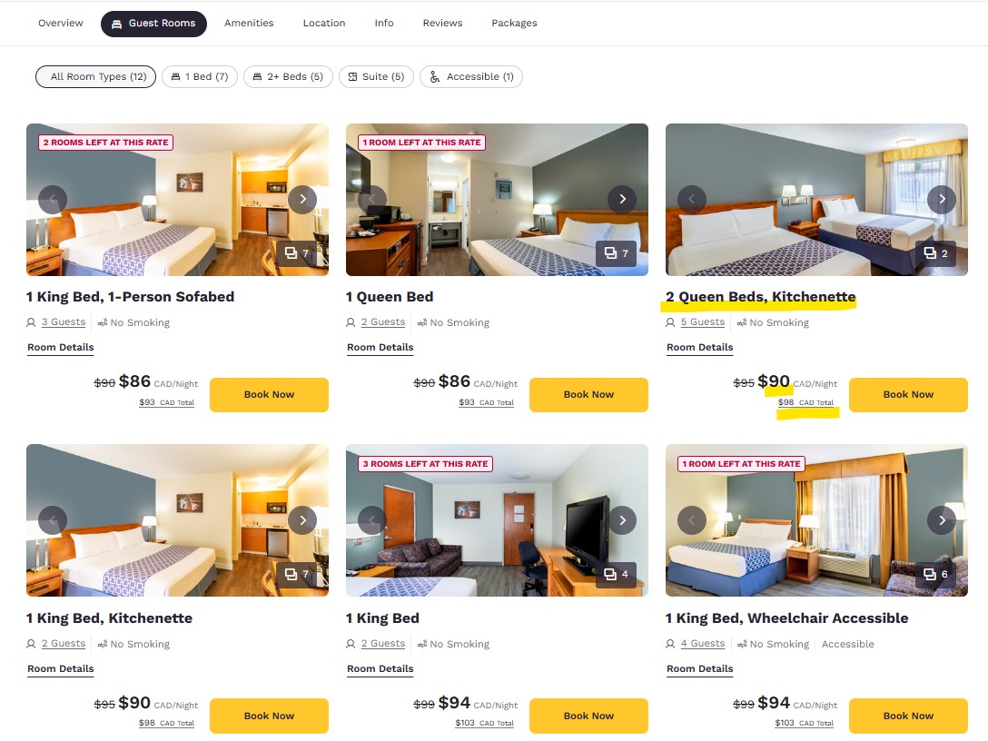 캘거리 가성비 숙소, Econo Lodge Inn & Suites University
