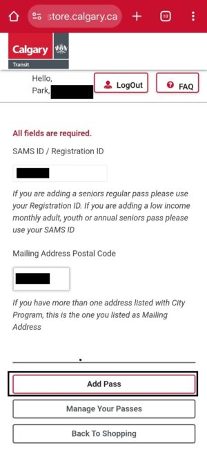 로우인컴 먼슬리패스, My Fare, Low Income Monthly Pass