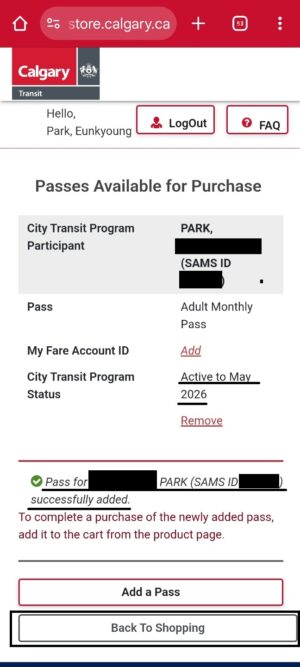 로우인컴 먼슬리패스, My Fare, Low Income Monthly Pass