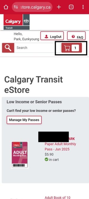 로우인컴 먼슬리패스, My Fare, Low Income Monthly Pass