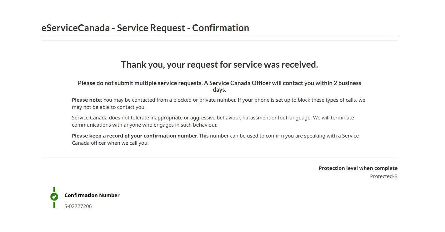 서비스 캐나다, Service Canada
