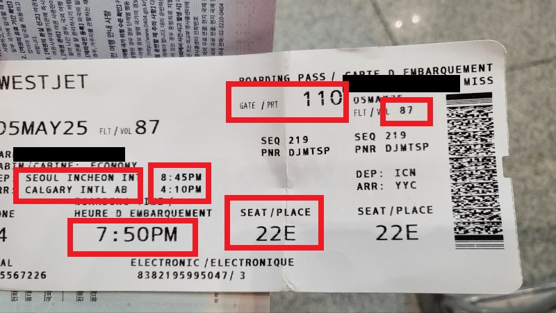 캘거리 직항