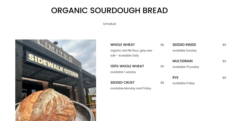 캘거리 다운타운 시몬스 빌딩, Calgary Downtown Simmons Building Sidewalk Citizen Bakery