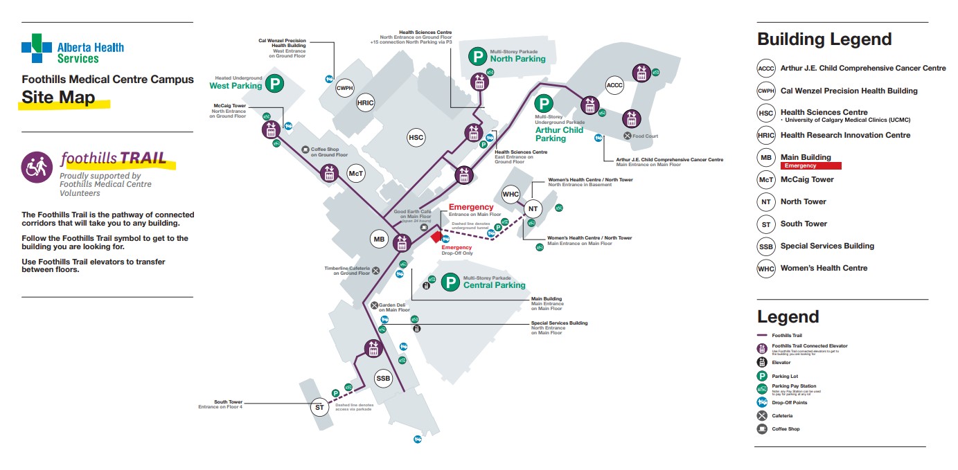 캘거리 풋힐 병원 분만실, calgary foothills labour and delivery services