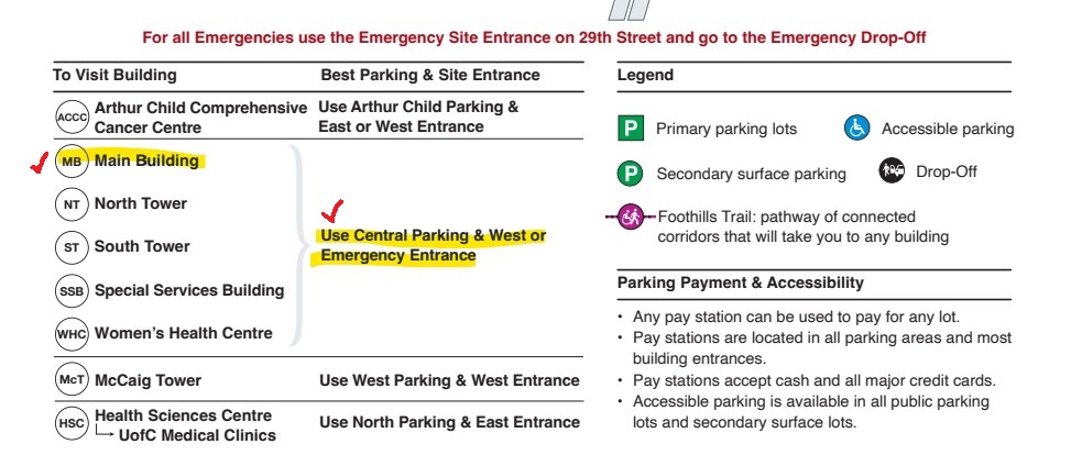캘거리 풋힐 병원 분만실, calgary foothills labour and delivery services